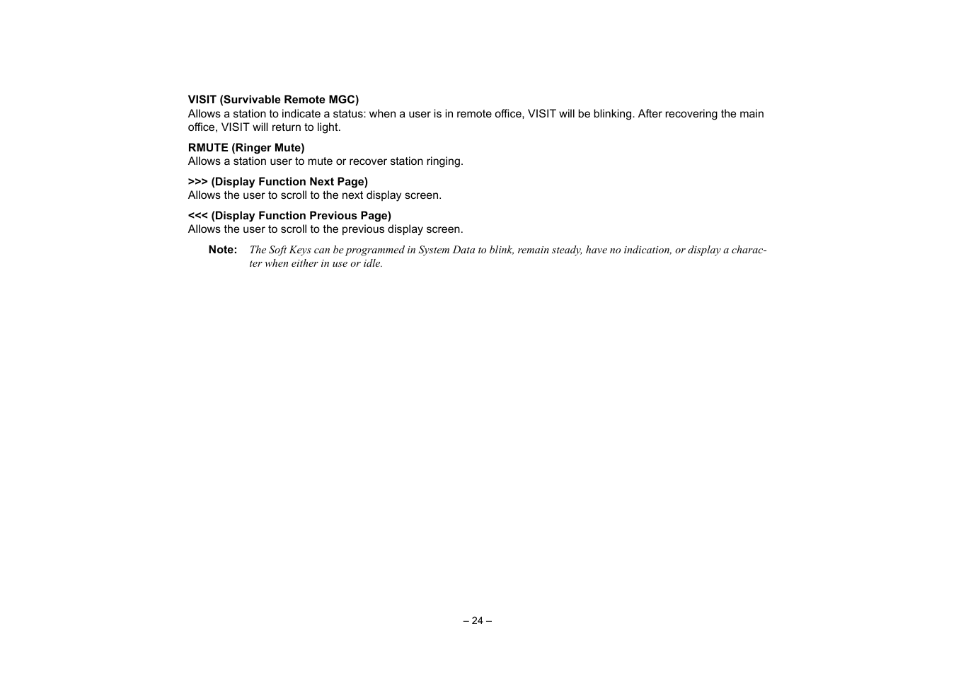 VTech NEAX 2400 IPX User Manual | Page 28 / 80