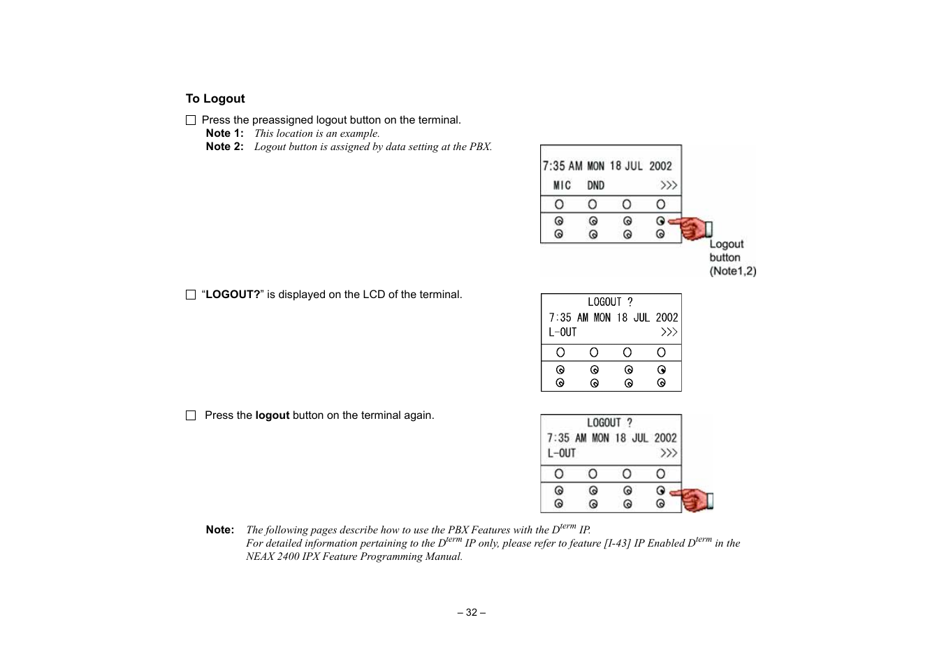 Conference, To establish a broker call | VTech NEAX 2400 IPX User Manual | Page 36 / 80