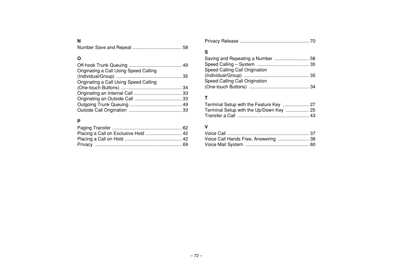 VTech NEAX 2400 IPX User Manual | Page 76 / 80