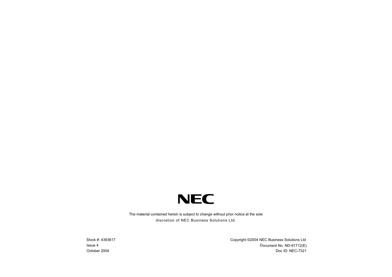 VTech NEAX 2400 IPX User Manual | Page 80 / 80