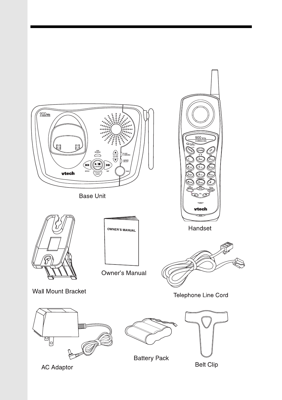 Introduction | VTech CORDLESS TELEPHONE VT 9152 User Manual | Page 4 / 28