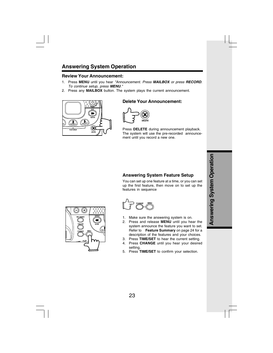 VTech I 6783 User Manual | Page 23 / 45