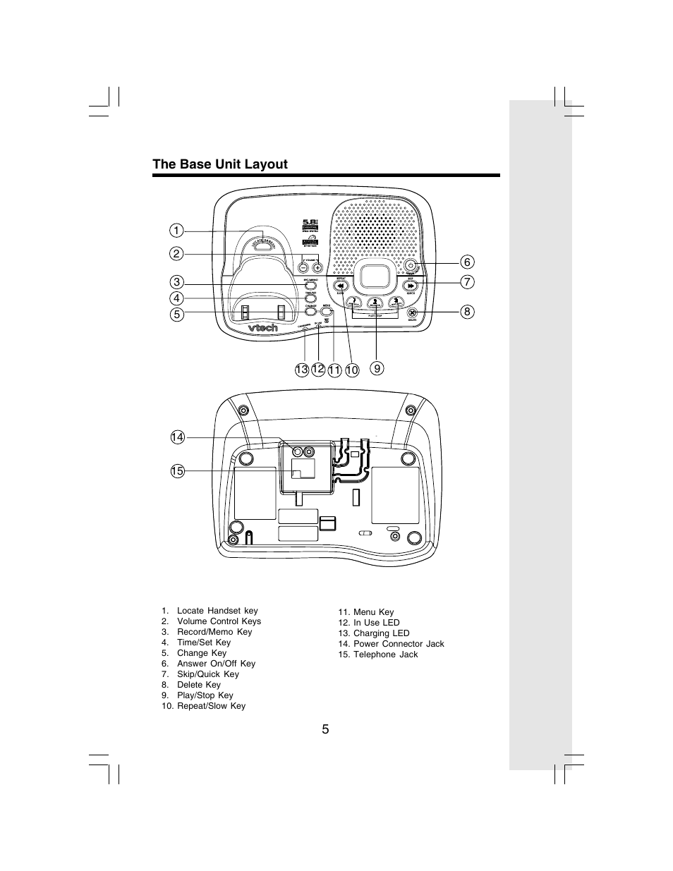 VTech I 6783 User Manual | Page 5 / 45