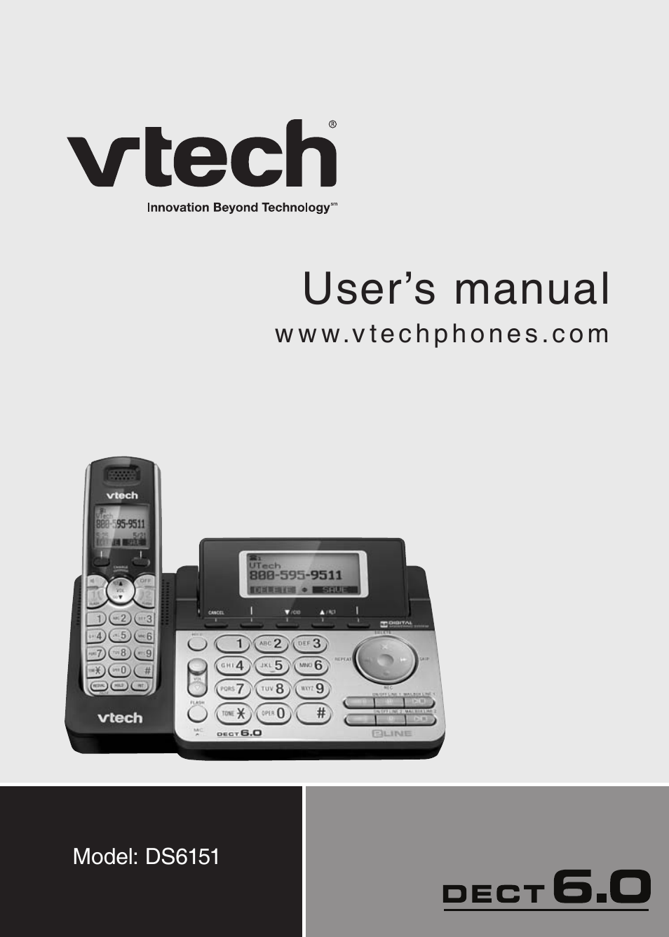 VTech DECT6.0 DS6151 User Manual | 95 pages