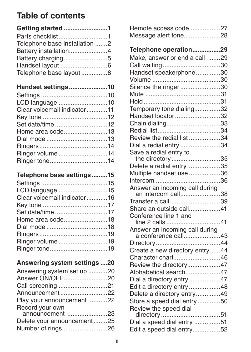 VTech DECT6.0 DS6151 User Manual | Page 3 / 95