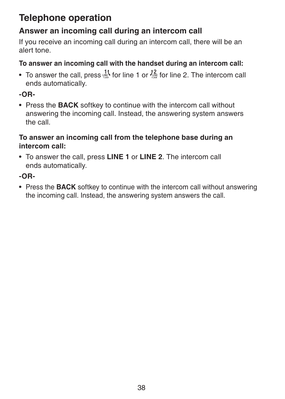 Telephone operation | VTech DECT6.0 DS6151 User Manual | Page 42 / 95