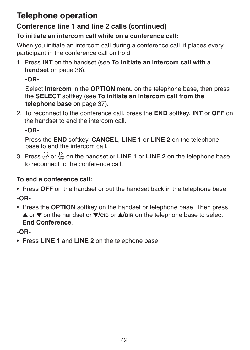 Telephone operation | VTech DECT6.0 DS6151 User Manual | Page 46 / 95