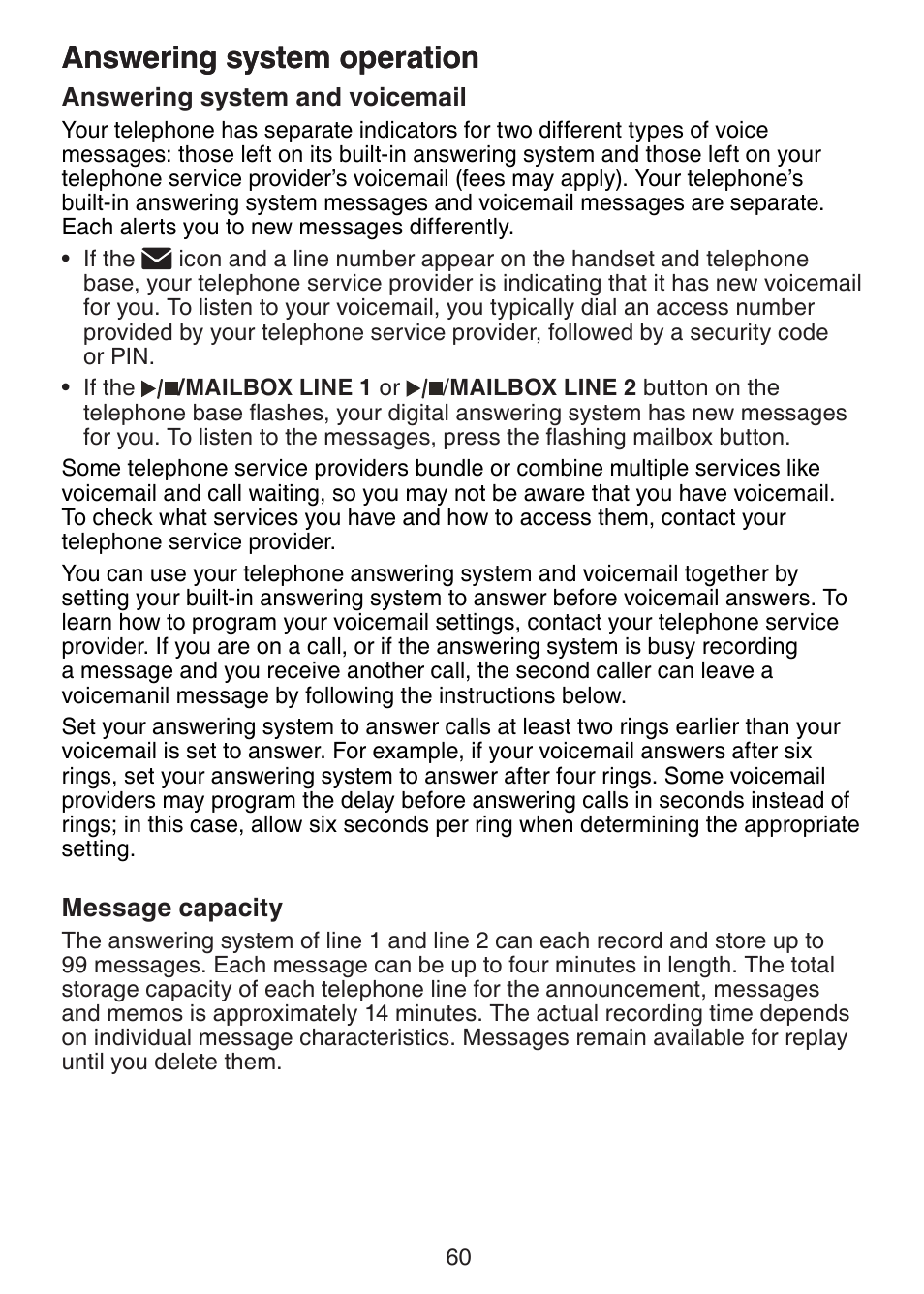 Answering system operation | VTech DECT6.0 DS6151 User Manual | Page 64 / 95