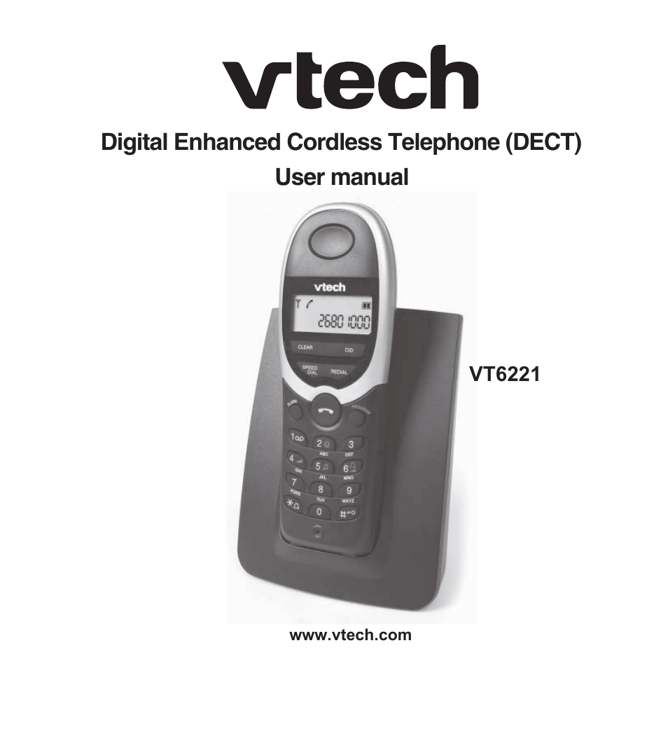 VTech VT6221 User Manual | 27 pages