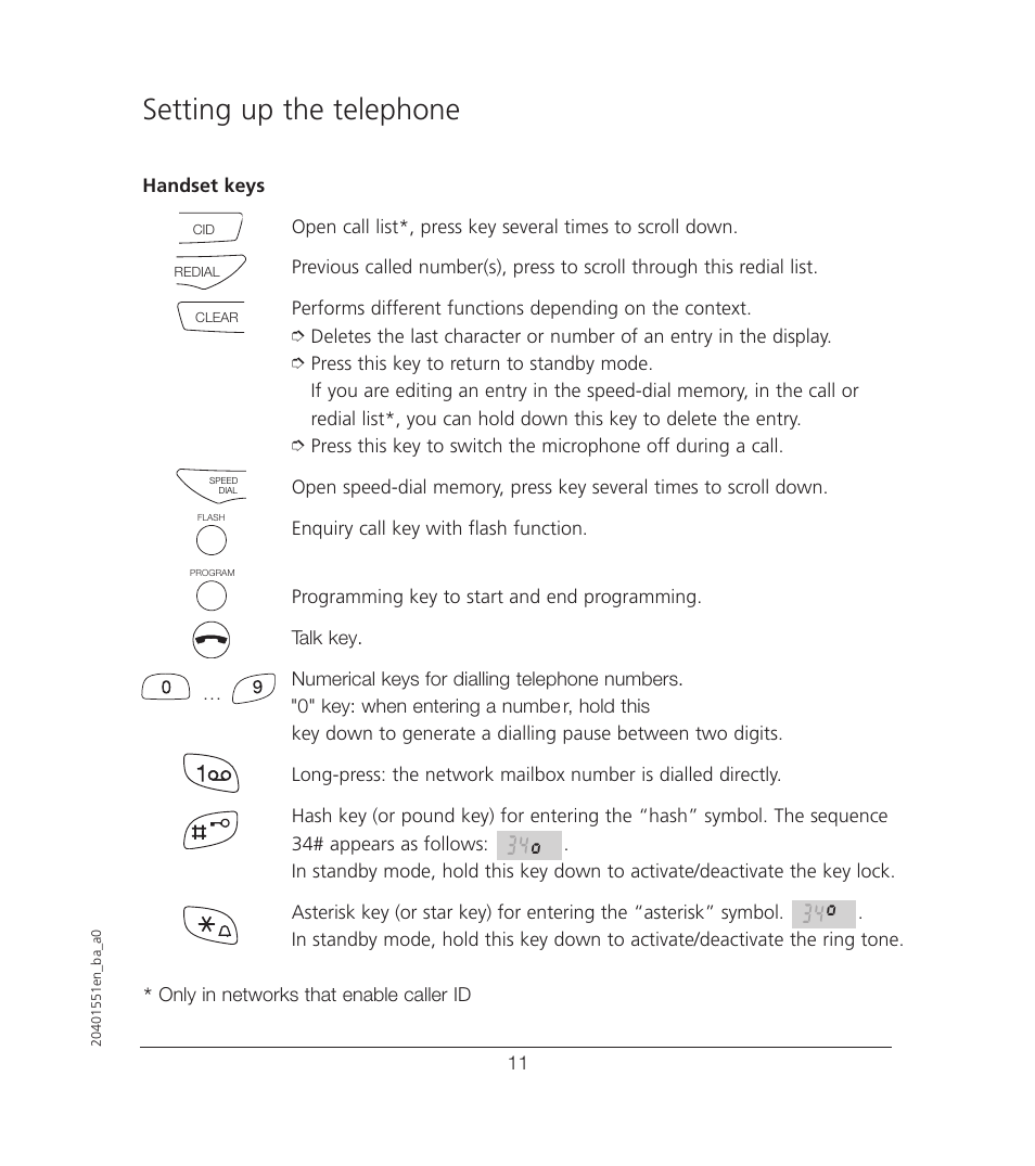 Setting up the telephone | VTech VT6221 User Manual | Page 12 / 27