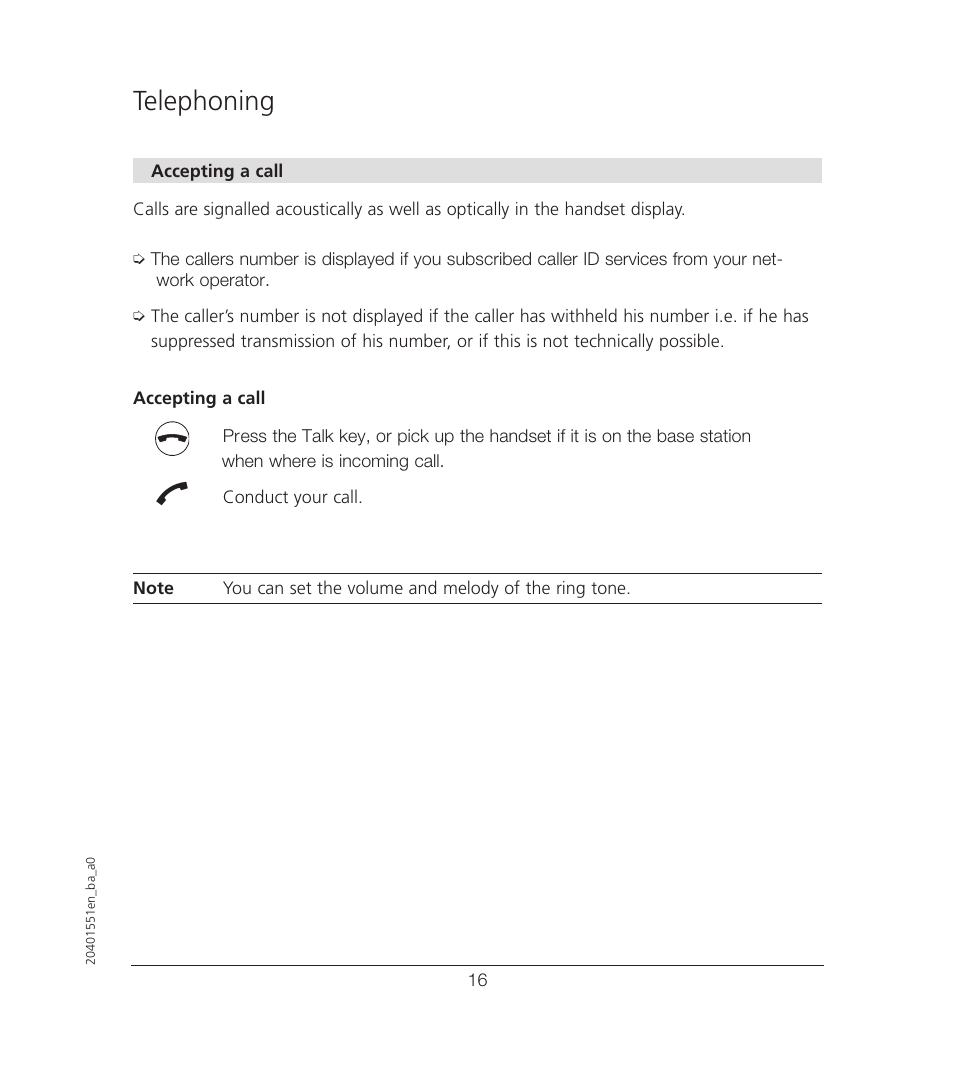 Telephoning | VTech VT6221 User Manual | Page 17 / 27