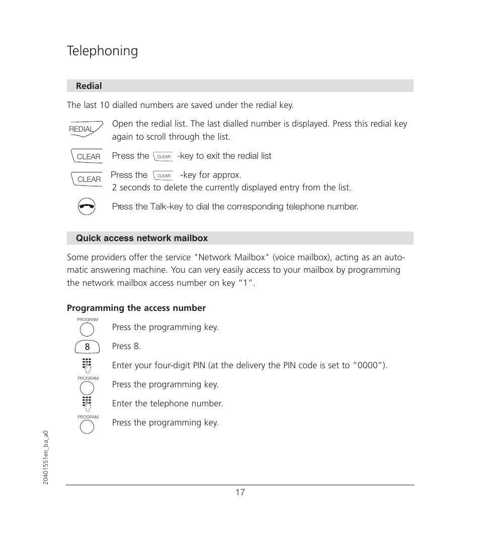 Telephoning | VTech VT6221 User Manual | Page 18 / 27