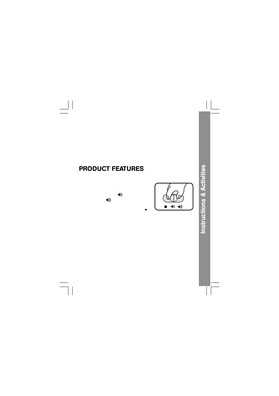 Instructions & activities, Product features | VTech Play and Learn Fun Fair User Manual | Page 5 / 10