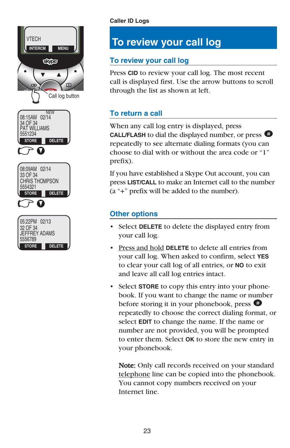 VTech USB 7100 User Manual | Page 25 / 44