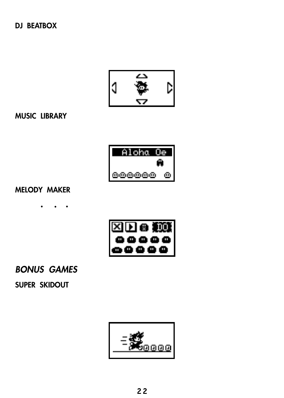 Bonus games | VTech Video Game Console User Manual | Page 24 / 27