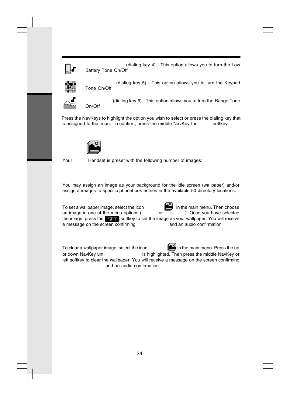 Basic operation handset menu | VTech i 5866 User Manual | Page 24 / 47