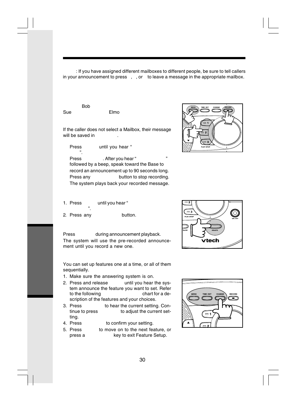 Answering system operation | VTech i 5866 User Manual | Page 30 / 47