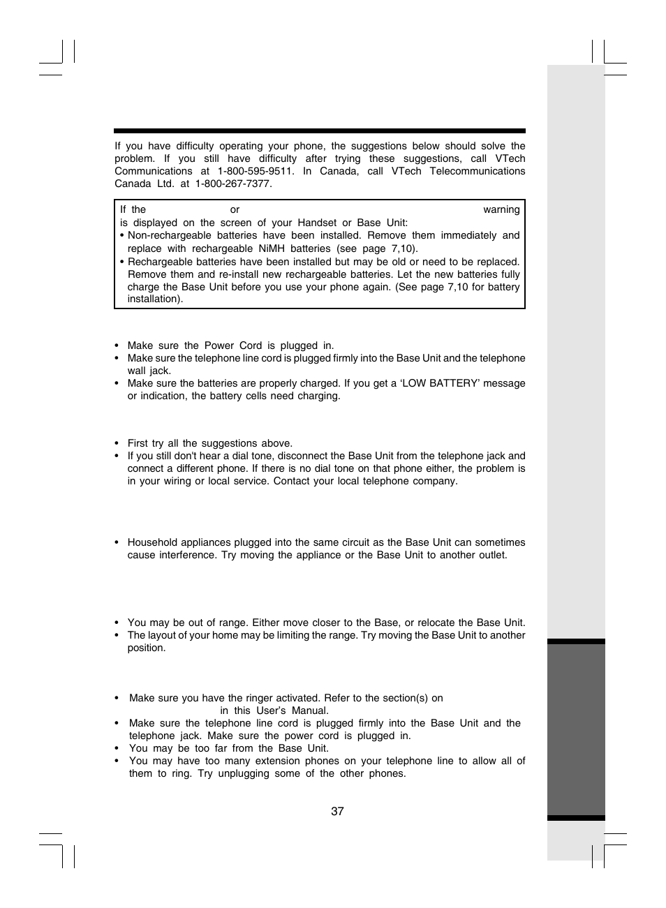 Additional information | VTech i 5866 User Manual | Page 37 / 47