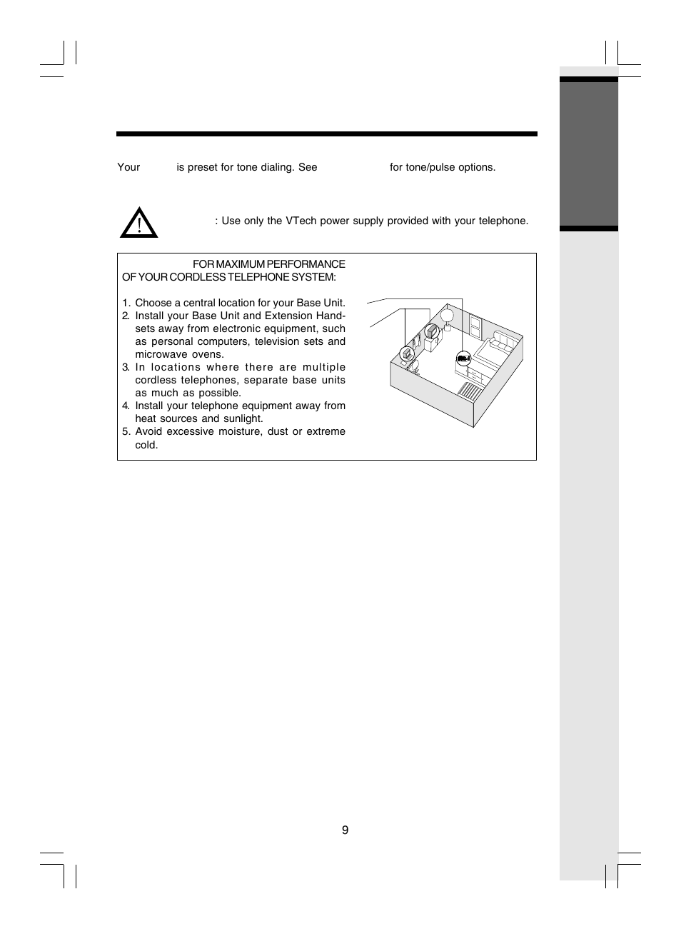 Getting s tarted, Setup | VTech i 5866 User Manual | Page 9 / 47