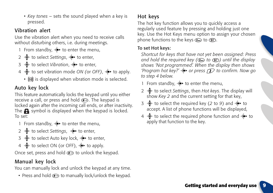 VTech A700 User Manual | Page 9 / 46