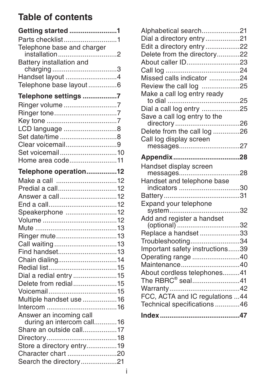 VTech DS3211-2 User Manual | Page 3 / 51