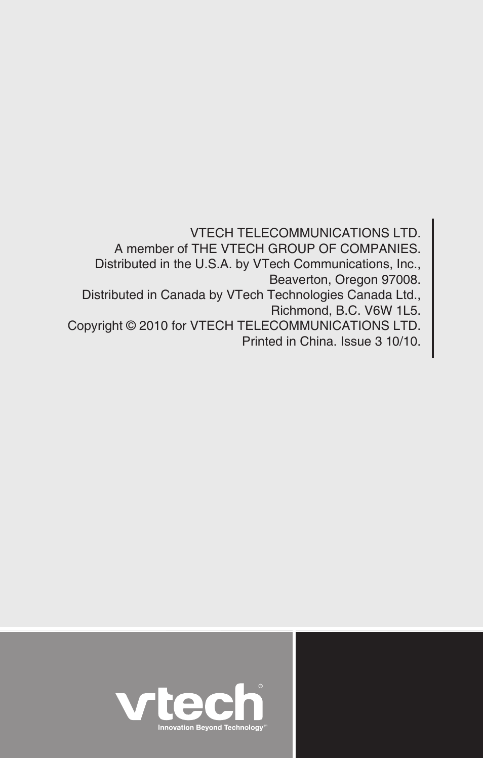 VTech CS6114 User Manual | Page 43 / 43