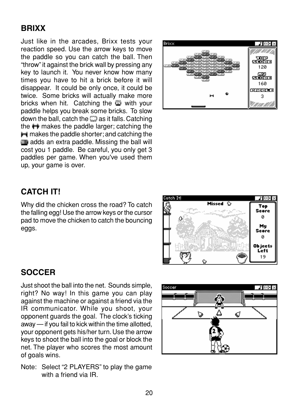 Brixx, Catch it, Soccer | Brixx catch it! soccer | VTech XL Series User Manual | Page 27 / 47