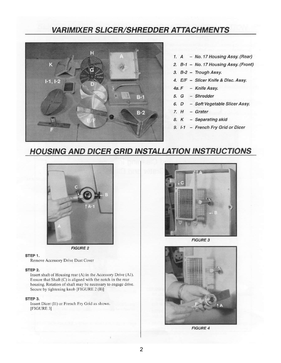 Varimixer Enodis 317AN User Manual | Page 3 / 9