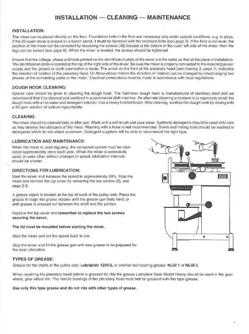 Varimixer W20A User Manual | Page 4 / 30