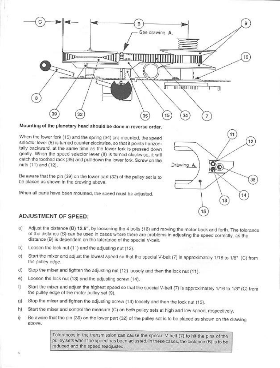 Varimixer W20A User Manual | Page 9 / 30