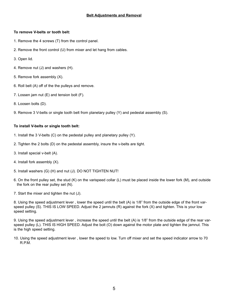 Varimixer W30(A) User Manual | Page 8 / 42