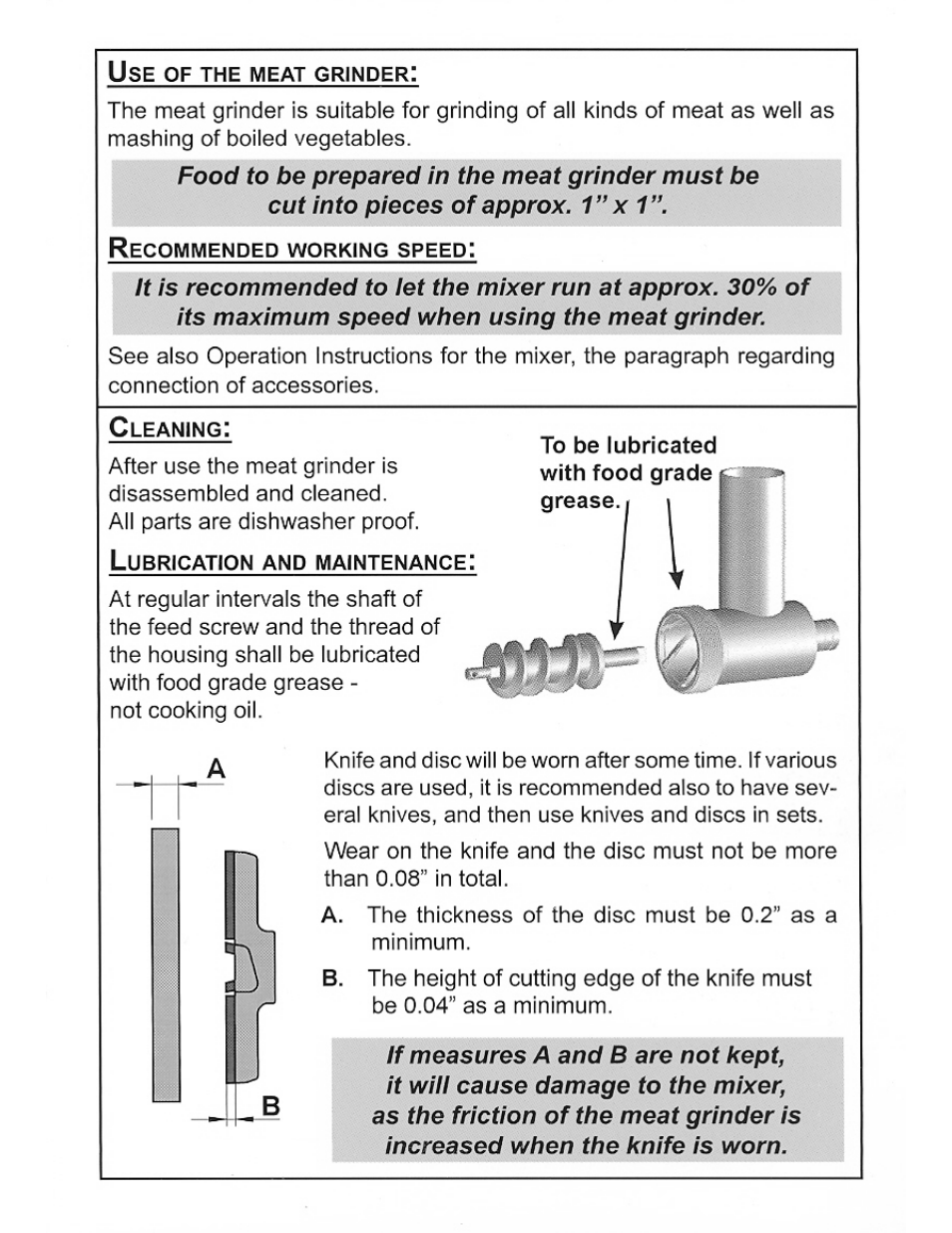 Varimixer Enodis 304 User Manual | Page 3 / 4