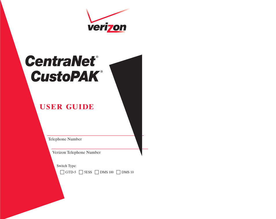 Verizon DMS 100 User Manual | 33 pages