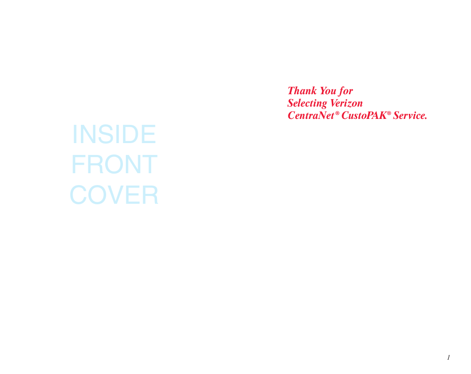 Inside front cover | Verizon DMS 100 User Manual | Page 2 / 33