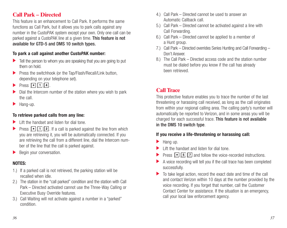 Verizon DMS 100 User Manual | Page 20 / 33