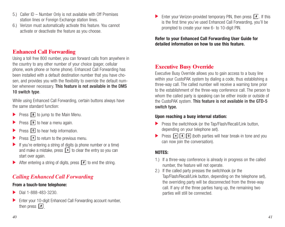 Verizon DMS 100 User Manual | Page 22 / 33