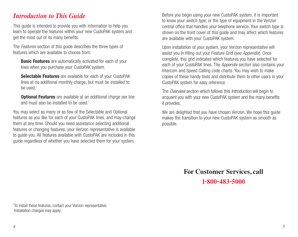 Introduction to this guide | Verizon DMS 100 User Manual | Page 4 / 33