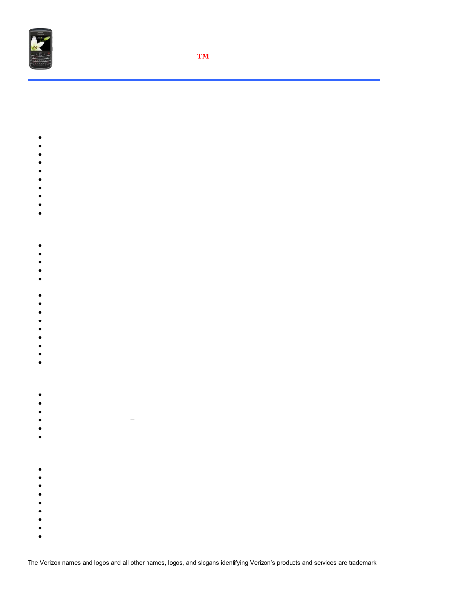 Blackberry, Bold | Verizon 8703E User Manual | Page 11 / 59