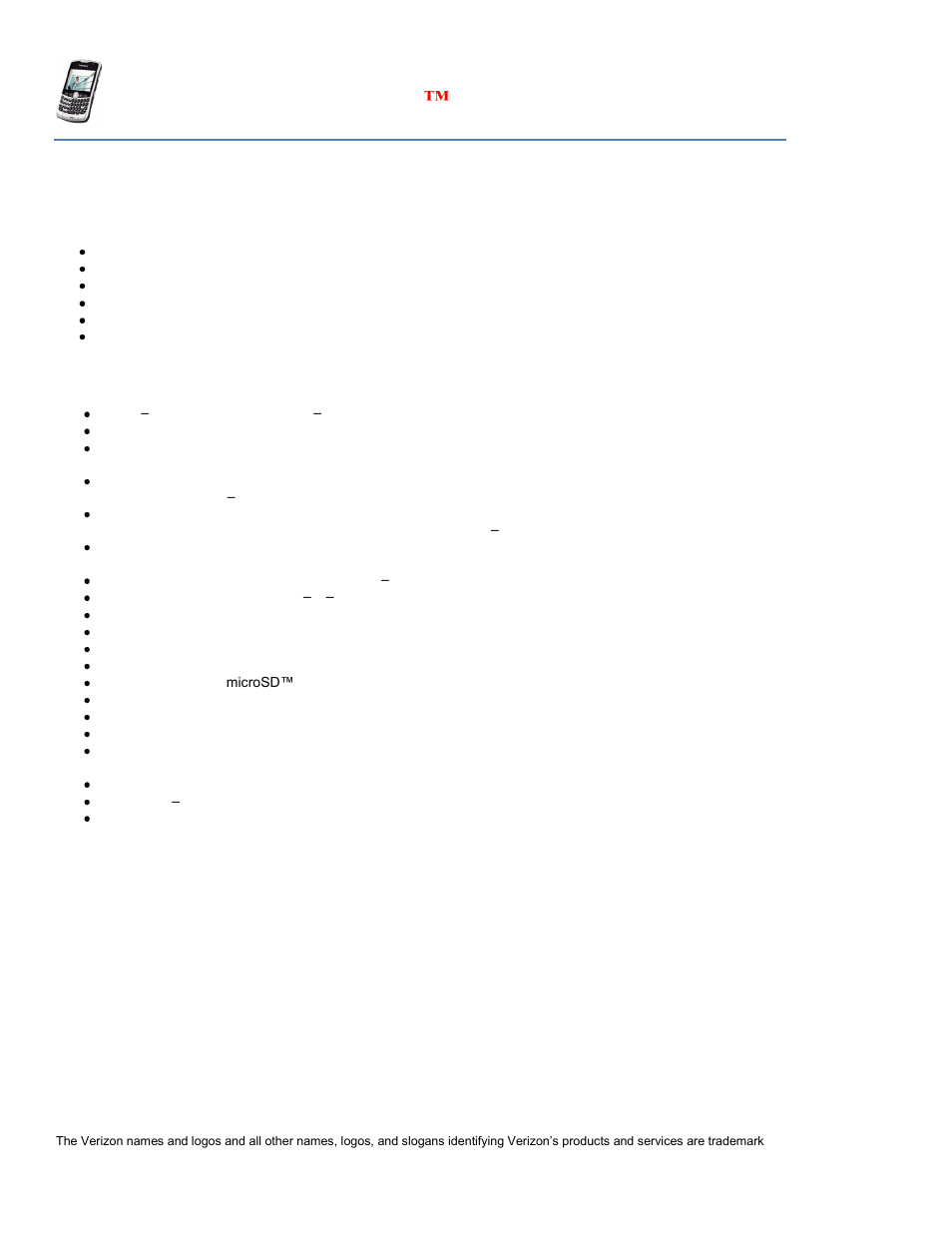 Blackberry, Curve | Verizon 8703E User Manual | Page 3 / 59