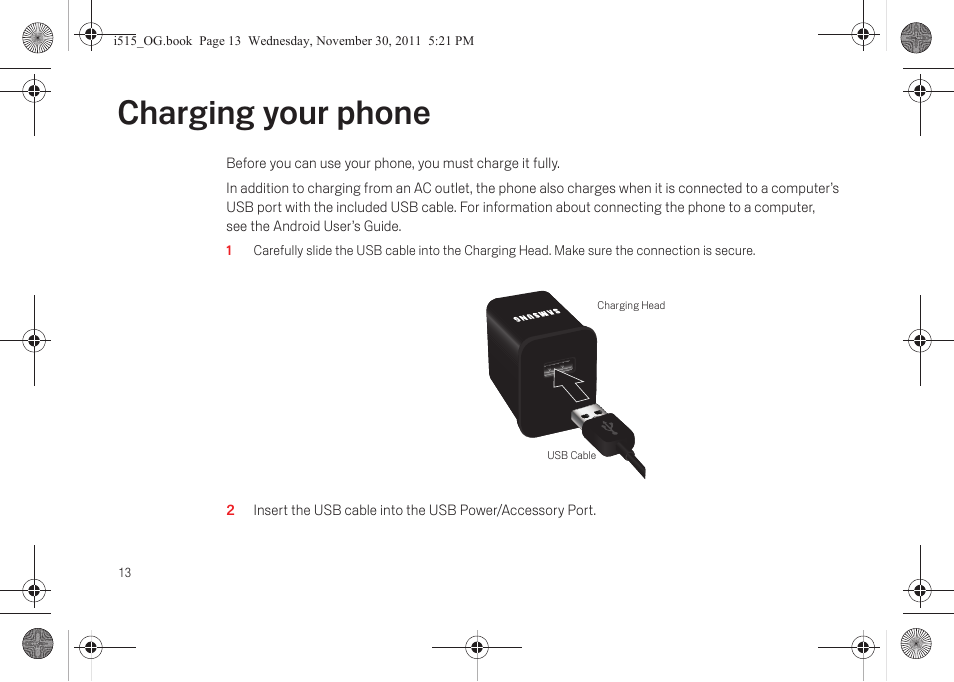 Charging your phone, Charging your phone 13 | Verizon Cell Phone User Manual | Page 19 / 21