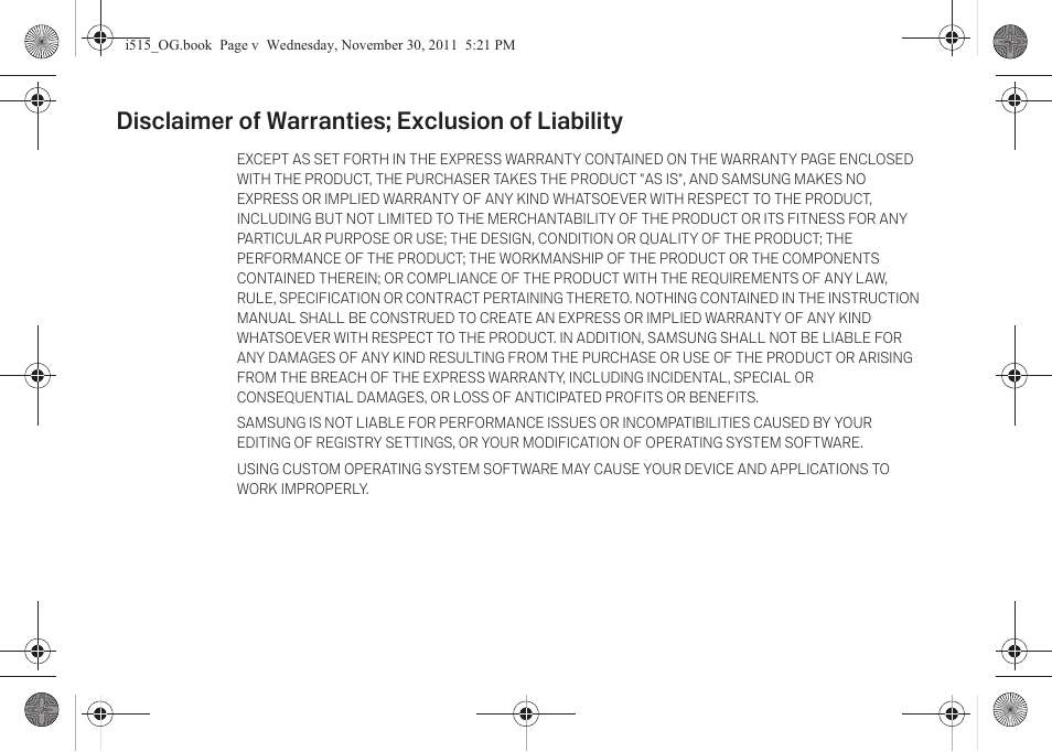 Disclaimer of warranties; exclusion of liability | Verizon Cell Phone User Manual | Page 6 / 21