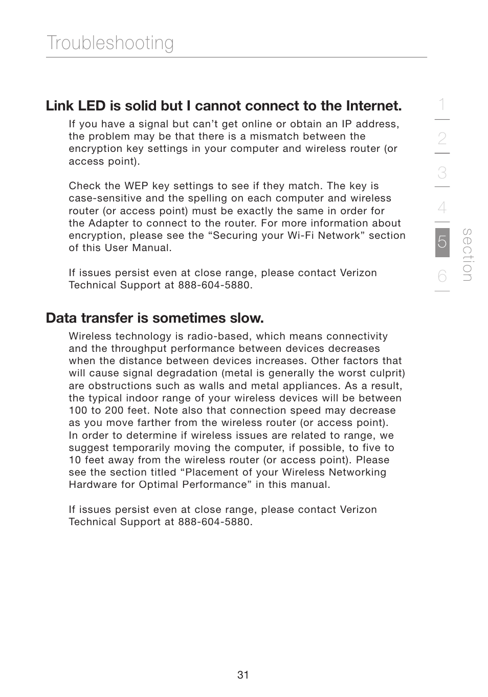 Troubleshooting | Verizon VZ4050 User Manual | Page 33 / 40
