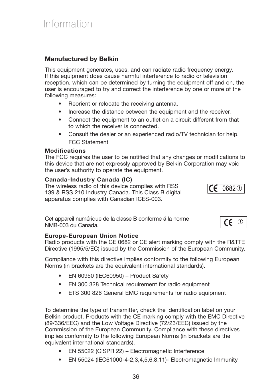 Information | Verizon VZ4050 User Manual | Page 38 / 40