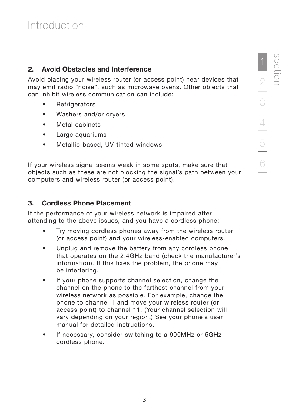 Introduction, Se c tio n | Verizon VZ4050 User Manual | Page 5 / 40