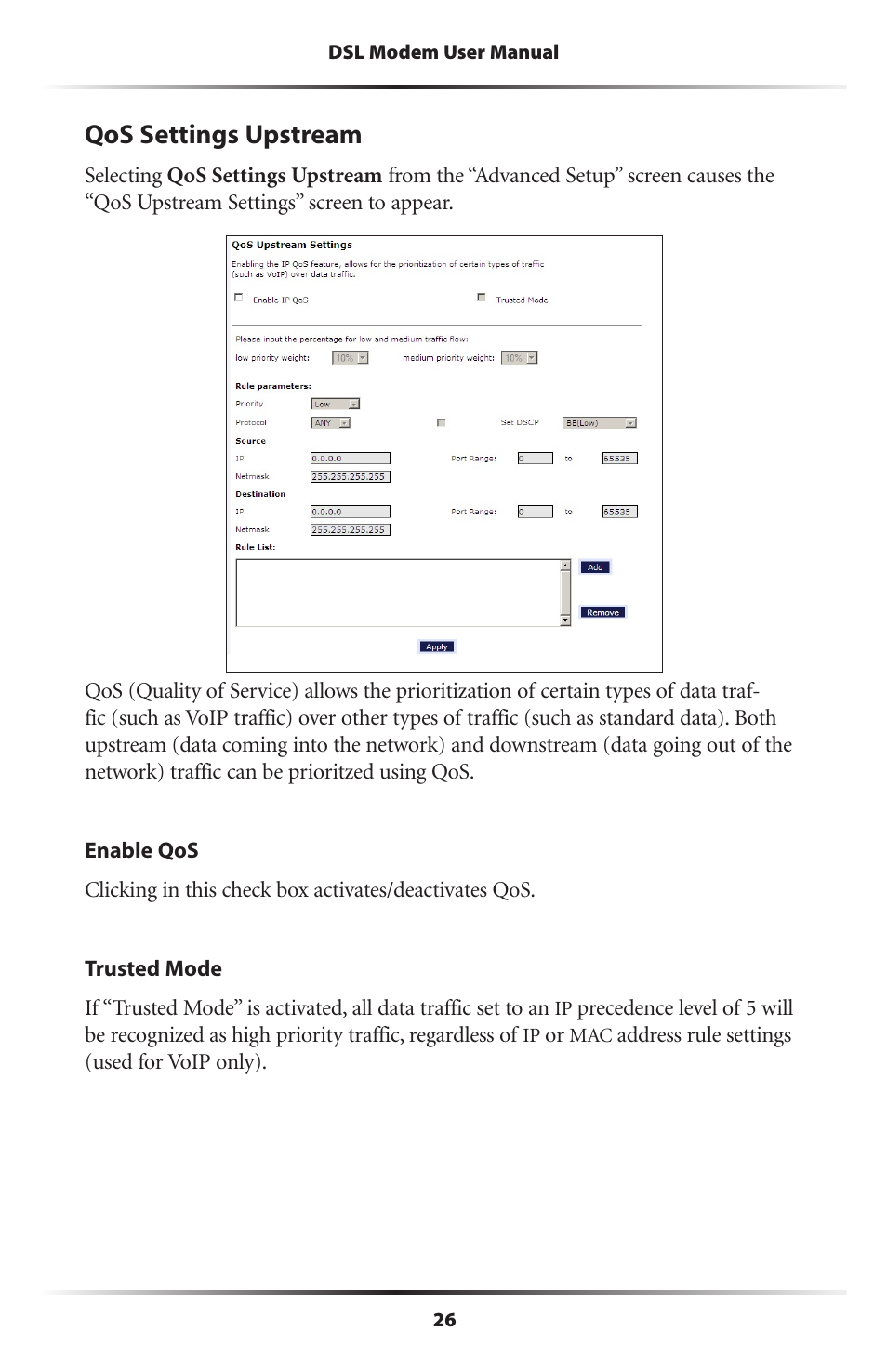 Qos settings upstream | Verizon GT701C User Manual | Page 29 / 101