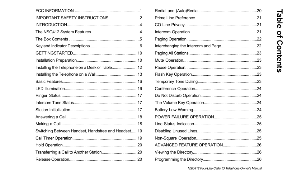 Verizon NSQ412 User Manual | Page 2 / 57