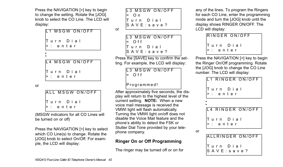 Verizon NSQ412 User Manual | Page 45 / 57