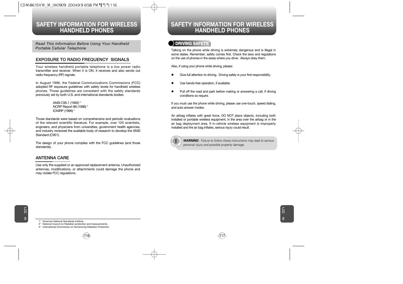 Verizon CDM8615 User Manual | Page 60 / 67