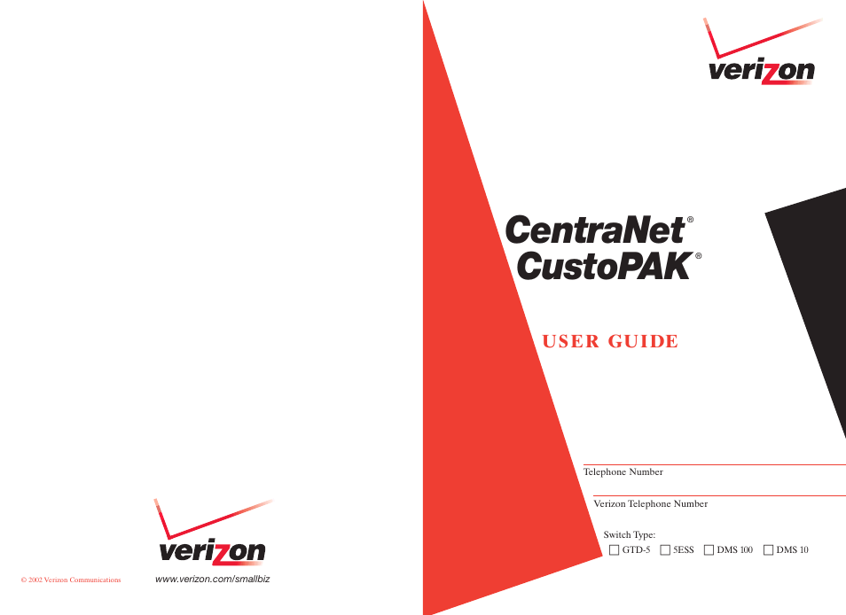 Verizon CustoPAK User Manual | 30 pages