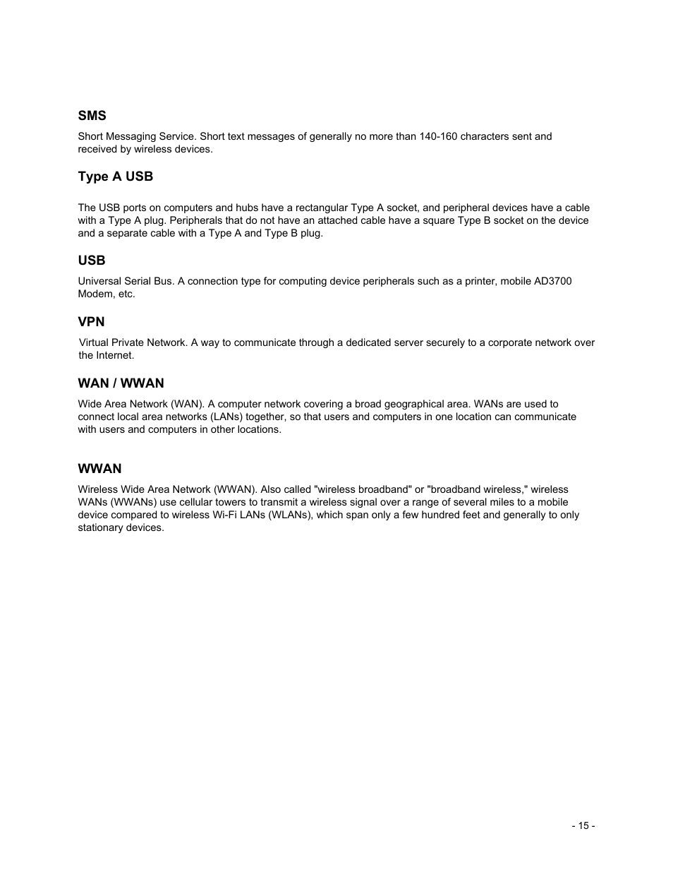 Verizon Wireless Global Ready USB Modem AD3700 User Manual | Page 16 / 17